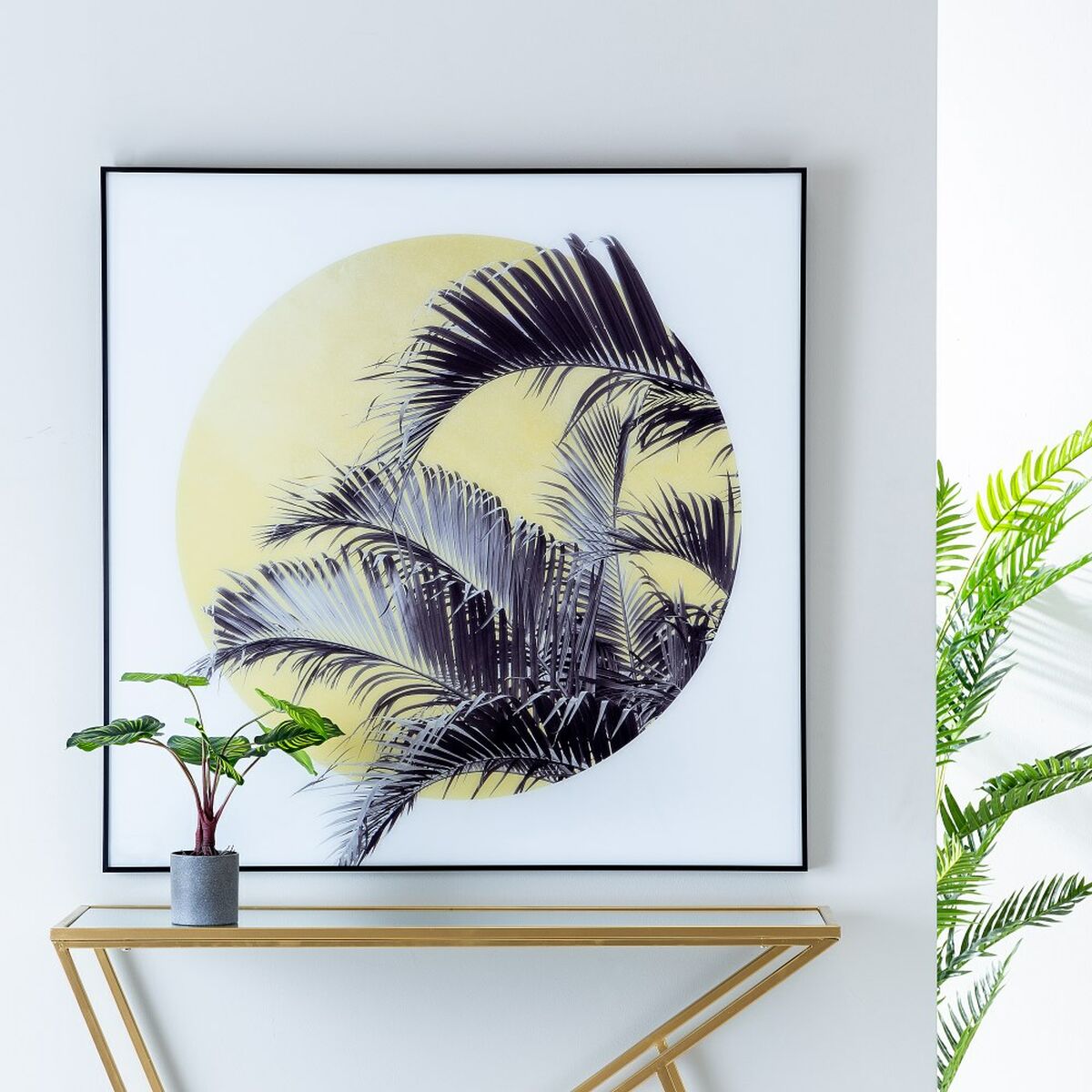 Toile Palmier 100 x 2,5 x 100 cm Volets